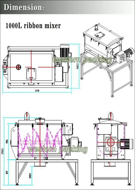 powder ribbon mixer powder ribbon mixer