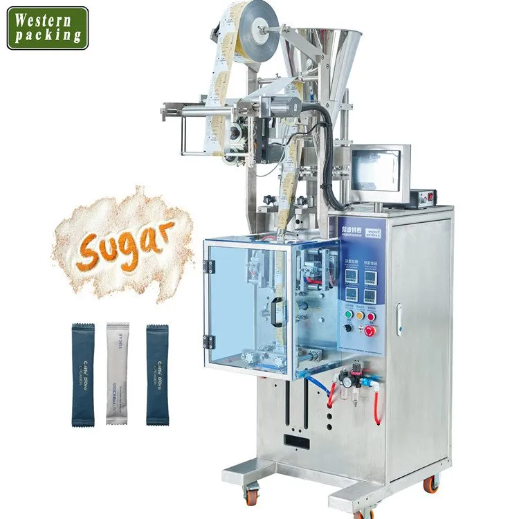 Máquina de embalagem em bastão de açúcar