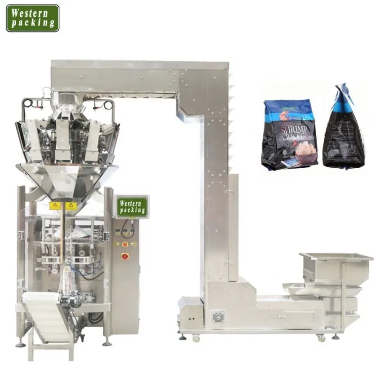 Máquina de embalagem de salgadinhos de batata frita