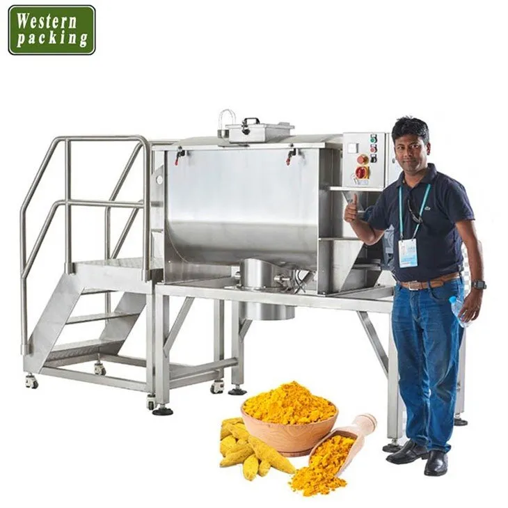 ribbon blender for powder mixing