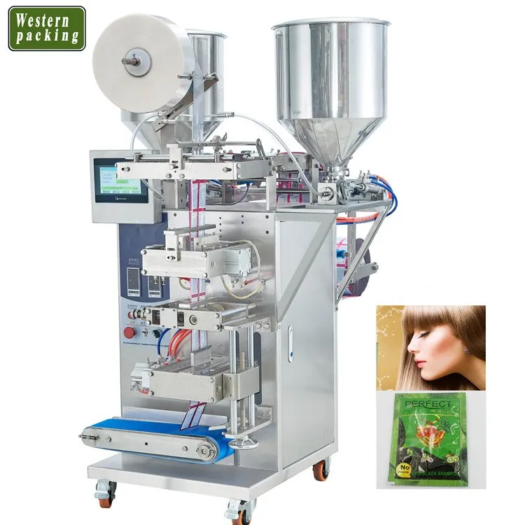 Máquina de embalagem de xampu de cor