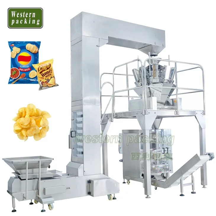 Máquina de embalagem de batatas fritas