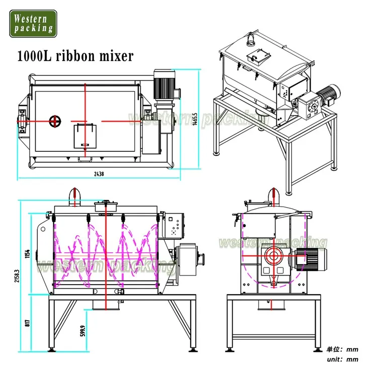 corn powder mixer machine