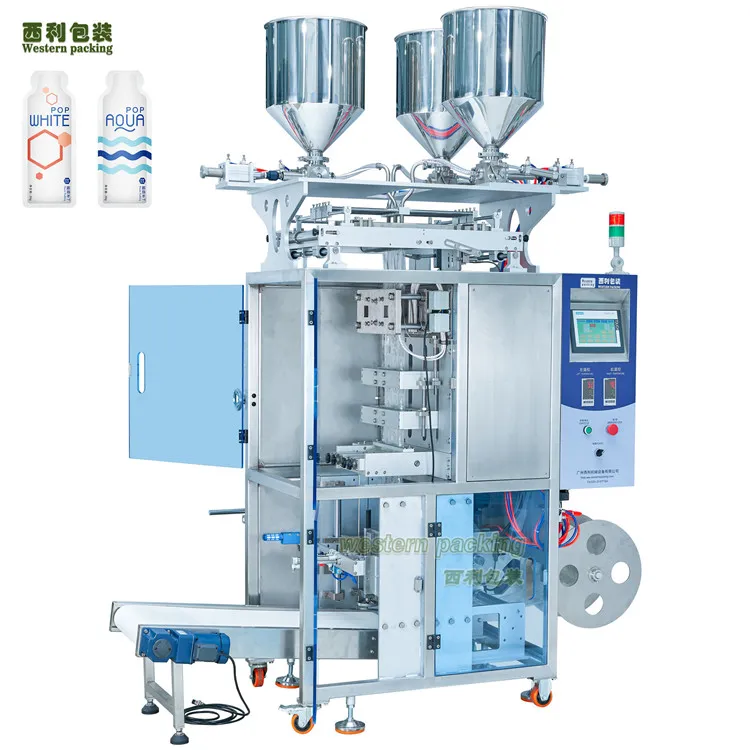 Máquina de embalagem de sachês de gel de energia de formato irregular