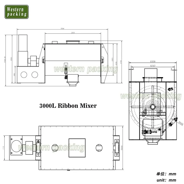 industrial spice powder mixer