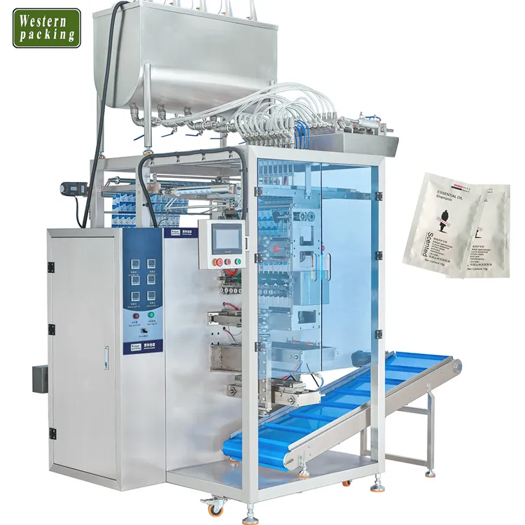 Máquina de embalagem líquida do saquinho da multi trilha com esterilização UV