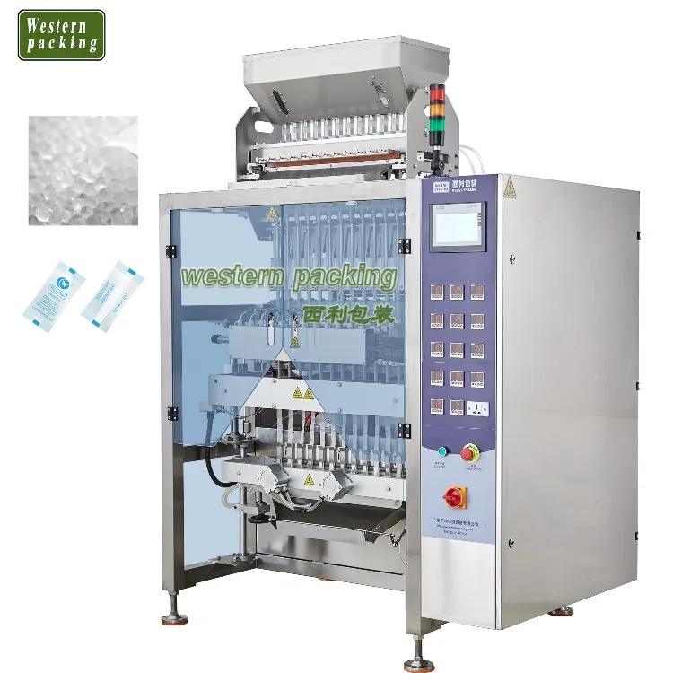 Máquina de embalagem de sílica gel multipista