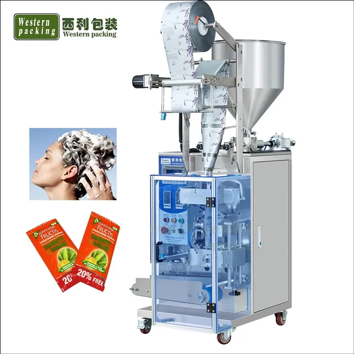 Máquina de embalagem de saquet de shampoo automática