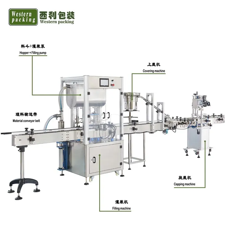 liquid soap filling machine