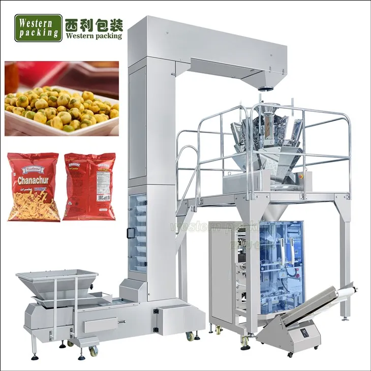 Máquina de embalagem vertical de grânulos totalmente automática