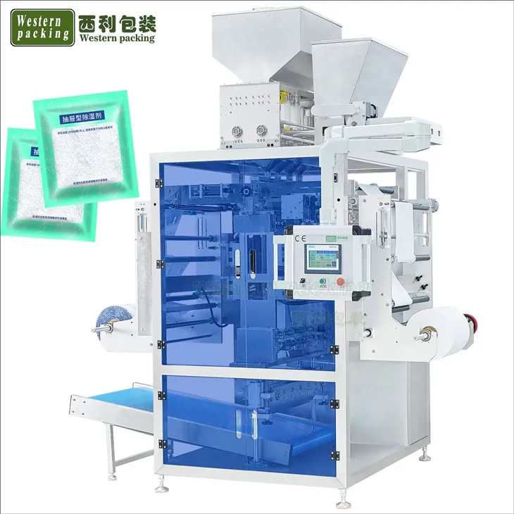 Máquina de embalagem dessecante de sílica gel multifuncional