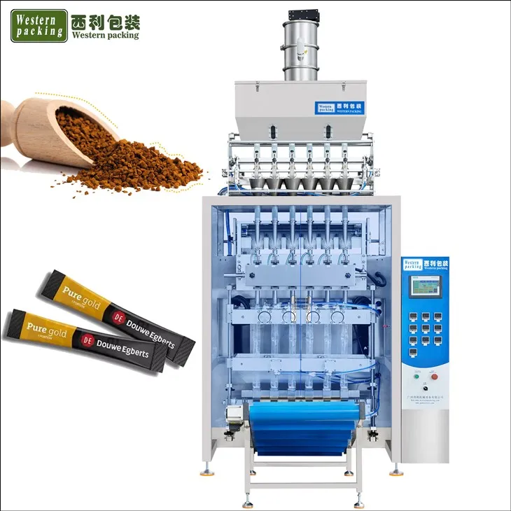 Máquina automática de embalagem de sachês de açúcar