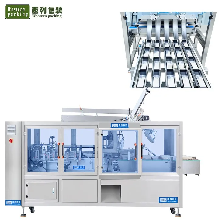 auto sachet carton packing machine