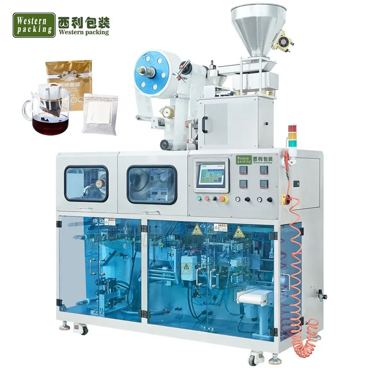 Máquina de enchimento e selagem de grãos de café
