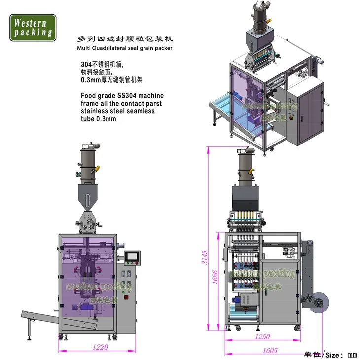 semi-automatic food packing machine