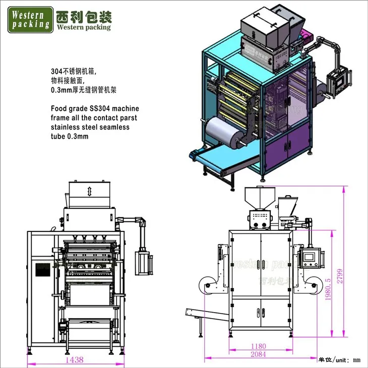 automatic powder granule packing machine