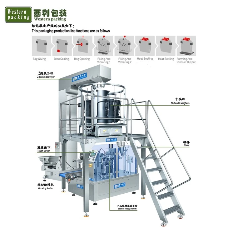 granule stand up pouch packing machine