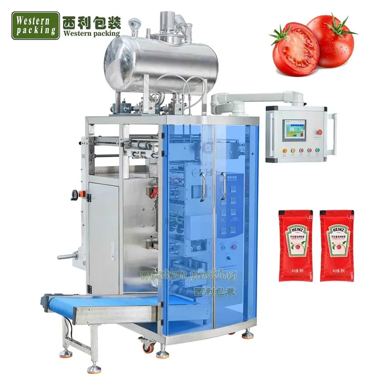 Máquina de embalagem de saquet de ketchup de tomate