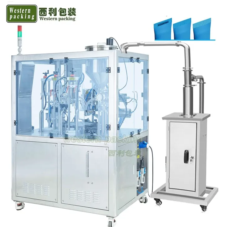 Máquina de enchimento e selagem de tubos ultrassônica