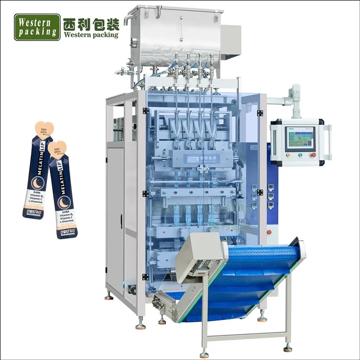 Máquina de embalagem automática vertical para gel energético